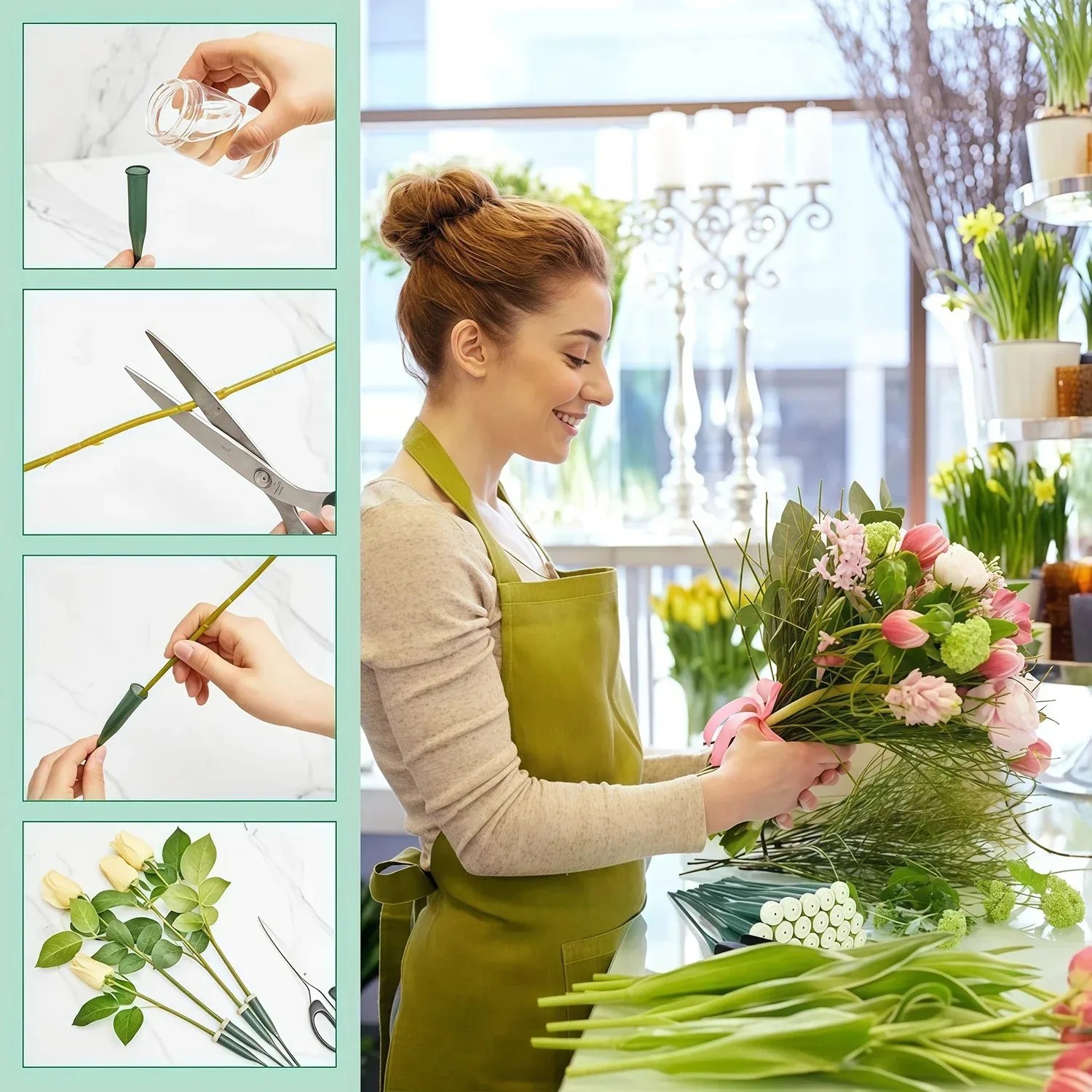 top quality 60 pcs floral wate - Quality Florist Supply ulasan dan harga